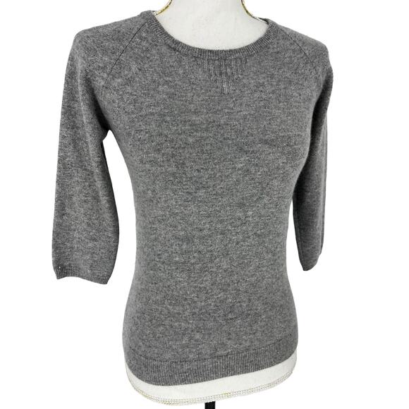 PURE Collection Cashmere Pullover 3/4 Sleeve Sweater - Picture 4 of 11